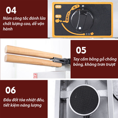 Máy làm bánh trứng gà non công nghiệp sử dụng gas