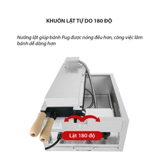 Máy làm mặt chó pug 1600W gia nhiệt kép 2 mặt, chống dính telfon siêu bền