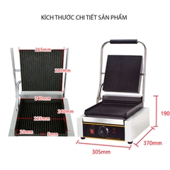 Máy nướng thịt bít tết, nướng bánh mì kẹp công nghiệp 2200W