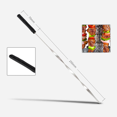 Lò nướng thịt xiên, bếp nướng hải sản SOKANY 2800W quay tự động 360 độ, thịt chín đều