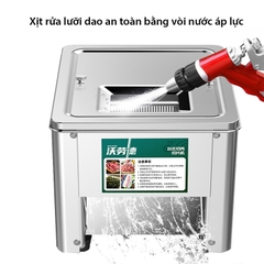 Máy cắt thịt tươi sống 850W thái bì tai heo thịt bò tươi sống và tái chín Dao 5MM