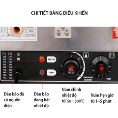 Máy làm bánh xiên hồ lô nhân phô mai dùng điện (6 xiên hồ lô 3 viên)