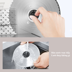 Máy cắt thịt đông SOKANY 500W chuyên cắt thịt bò, heo, bánh mì, củ quả