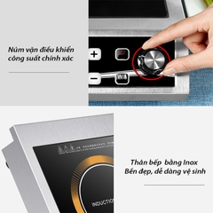 Bếp điện từ công nghiệp 3500W đầy đủ chức năng hẹn giờ, phiên bản tiếng việt