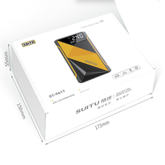 Bơm lốp ô tô tự động SUITU 60W đa năng bơm lốp, đèn chiếu sáng, sạc dự phòng [ BH_ 6 Tháng]