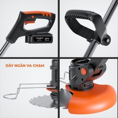Máy cắt cỏ cầm tay LAPUSEN không dây (tặng kèm 1 pin + 8 lưỡi)