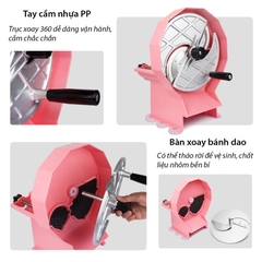 Cắt lát trái cây, rau củ quả đa năng có chỉnh độ dày mỏng 0,8-12mm