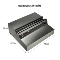 Máy bọc màng thực phẩm màng co bán tự động HW450 Size 25-45cm