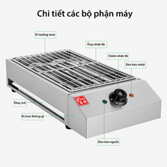 Bếp nướng điện công nghiệp không khói, nướng hải sản, thịt xiên