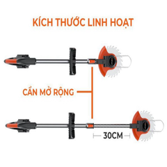 Máy cắt cỏ cầm tay LAPUSEN không dây (tặng kèm 1 pin + 8 lưỡi)