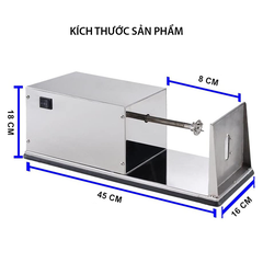 Máy gọt khoai tây lốc xoáy, cắt củ hình lốc xoáy chạy điện
