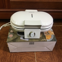 Máy làm bánh waffle đôi SOKANY 1200W điều chỉnh 50 - 250 độ, làm nóng nhanh