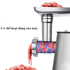 Máy đùn thịt công nghiệp SOKANY 3200W xay thịt đa năng nhồi xúc xích, lạp xưởng