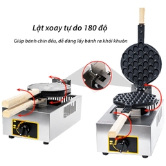 Máy làm bánh trứng gà non công nghiệp sử dụng gas