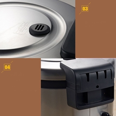 Nồi nấu trân châu tự động AONUOSI 16L 2200W nấu và ủ trân châu dung tích lớn