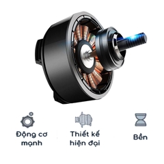 Quạt mini ô tô 10W cắm nguồn tẩu 12v đa năng xoay 360 độ siêu mát
