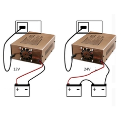 Bộ nạp ắc quy 12V/24V 200AH tự ngắt khi đầy, 4 chế độ nạp khử sunfat