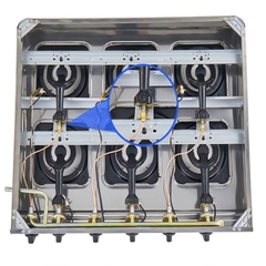 Bếp gas nấu mỳ cay, bếp gas nấu cơm niêu 6 họng đốt nhiệt độ cao, ngọn lửa toả đều