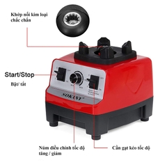 Máy xay sinh tố công nghiệp SOKANY 4500W công suất cao, xay cực nhuyễn