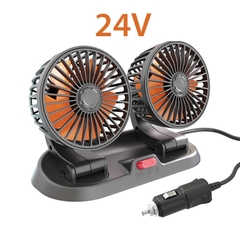 Quạt xe ô tô, quạt mini ô tô 10W cắm nguồn tẩu 24v đa năng xoay 360 độ siêu mát
