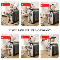 Máy đùn thịt công nghiệp SOKANY 3200W xay thịt đa năng nhồi xúc xích, lạp xưởng