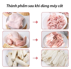 Máy thái lát thịt, máy xắt thịt 850W xắt hạt lựu, thái thịt, tai heo, bì lợn lưỡi 2.5MM