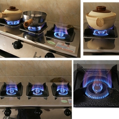 Bếp gas nấu mì cay 4 họng ngang chuyên bánh xèo, cơm niêu
