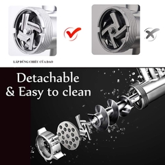 Máy đùn thịt công nghiệp SOKANY 3200W xay thịt đa năng nhồi xúc xích, lạp xưởng