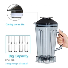 Máy xay sinh tố công nghiệp SOKANY 4500W công suất cao, xay cực nhuyễn