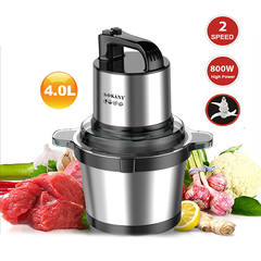 Máy xay thịt đa năng SOKANY 800W cối 4L inox 4 lưỡi dao thép không gỉ