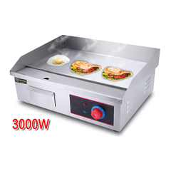 Bếp chiên rán mặt phẳng 3000W gia nhiệt kép, chống dính telfon siêu bền