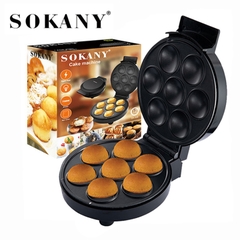 Máy làm bánh bông lan trứng SOKANY SK-308 750W 7 lỗ bánh