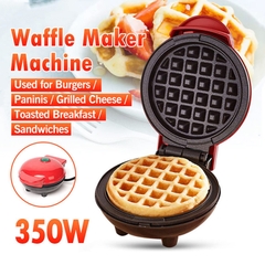 Máy làm bánh waffle mini, nướng bánh kẹp tàn ong 350W