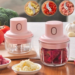 Máy xay tỏi ớt mini cầm tay sạc pin 45W 250ml tiện lợi