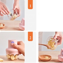 Máy xay tỏi ớt mini cầm tay sạc pin 45W 250ml tiện lợi