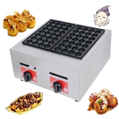 Máy làm bánh bạch tuộc takoyaki đôi dùng gas tốc độ gia nhiệt nhanh, nhiệt độ cao