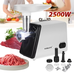 Máy đùn thịt cá SOKANY 2500W xay thịt cá, rau củ làm dồi sụn tại nhà