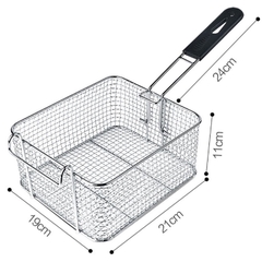 Rổ bếp chiên nhúng điện, vợt bếp chiên 6L chiên gà rán, khoai tây