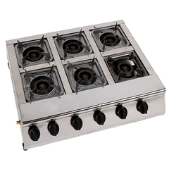 Bếp gas nấu mỳ cay, bếp gas nấu cơm niêu 6 họng đốt nhiệt độ cao, ngọn lửa toả đều
