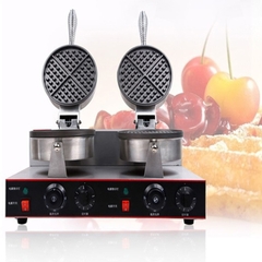 Máy làm bánh waffle đôi, nướng bánh kẹp tổ ong 2400W điều chỉnh 50 - 250 độ, làm nóng nhanh