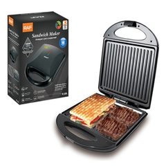 Máy kẹp nướng bánh mỳ đôi HAEGER RAF 1400W gia nhiệt kép 2 mặt, làm nóng nhanh