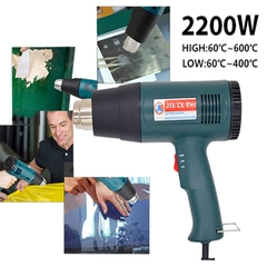 Máy khò nhiệt cầm tay 2200W đóng gói hàng hóa, dán decal