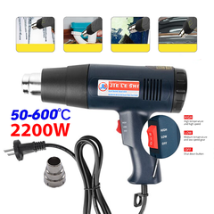 Máy khò nhiệt cầm tay 2200W đóng gói hàng hóa, dán decal