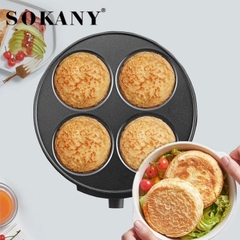 Máy chiên trứng, nướng thịt SOKANY SK-1003 1200W làm đồ ăn sáng tiện lợi