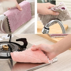 Khăn lau nhà bếp đa năng 2 mặt mềm mại, siêu thấm hút
