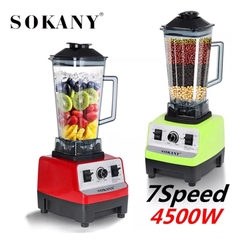 Máy xay sinh tố công nghiệp SOKANY 4500W công suất cao, xay cực nhuyễn