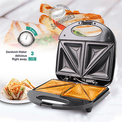 Máy nướng bánh mì sandwich HAEGER RAF 750W làm bánh hotdog waffle