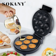 Máy làm bánh bông lan trứng SOKANY SK-308 750W 7 lỗ bánh