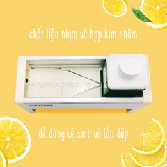 Máy thái lát trái cây, cắt lát củ quả đa năng thái mỏng chỉnh độ dày 0 - 12 mm
