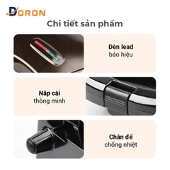 Máy nướng bánh mì sandwich DORON DR_126 750W khuôn mặt cười, gấu